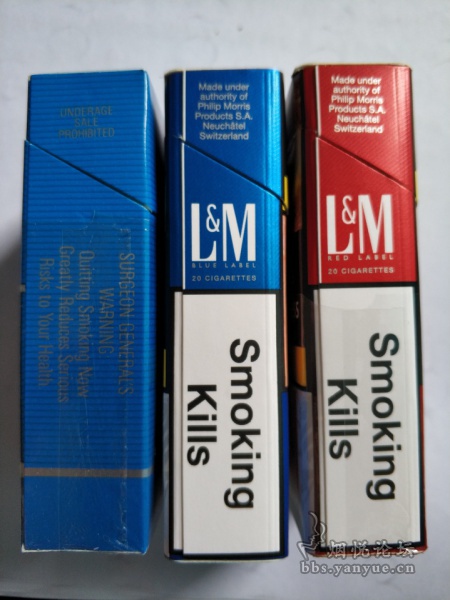 【LM】美免蓝、LA欧盟蓝、LA欧盟红国外香烟对比品尝