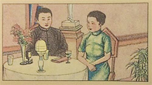 上世纪30年代中国福新烟公司出品的“啼笑因缘”烟画