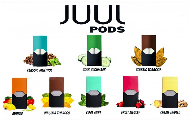 JUUL的各种口味电子烟