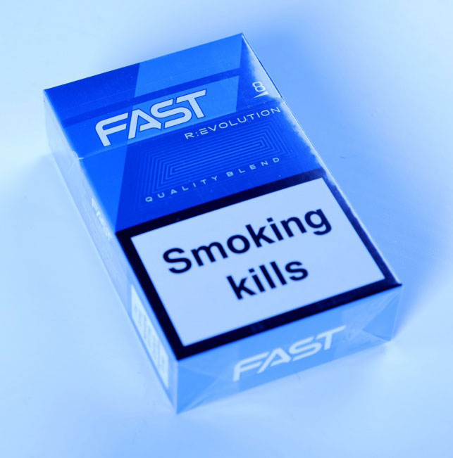 外烟包装口感品鉴：塞尔维亚Monus烟草公司FAST蓝 8mg