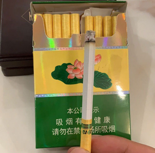 绿芯荷花香烟图片图片