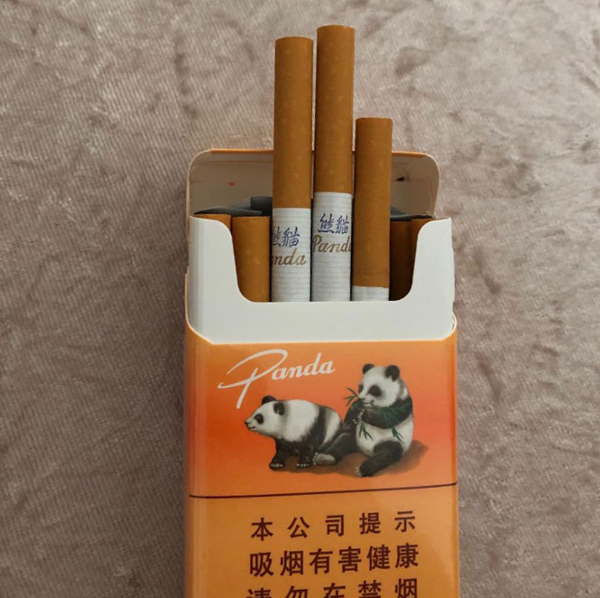 中支黄熊猫香烟图片